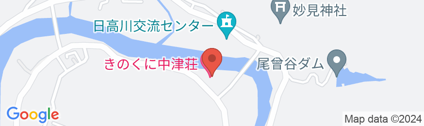 きのくに中津荘の地図