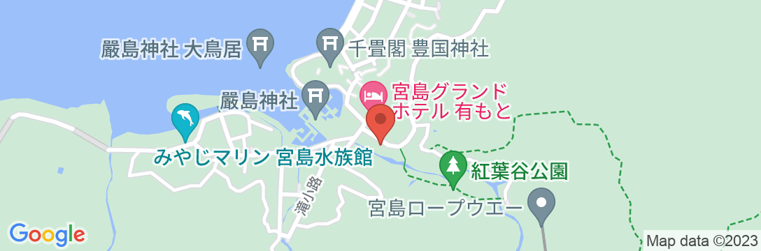 みやじまの宿 岩惣の地図