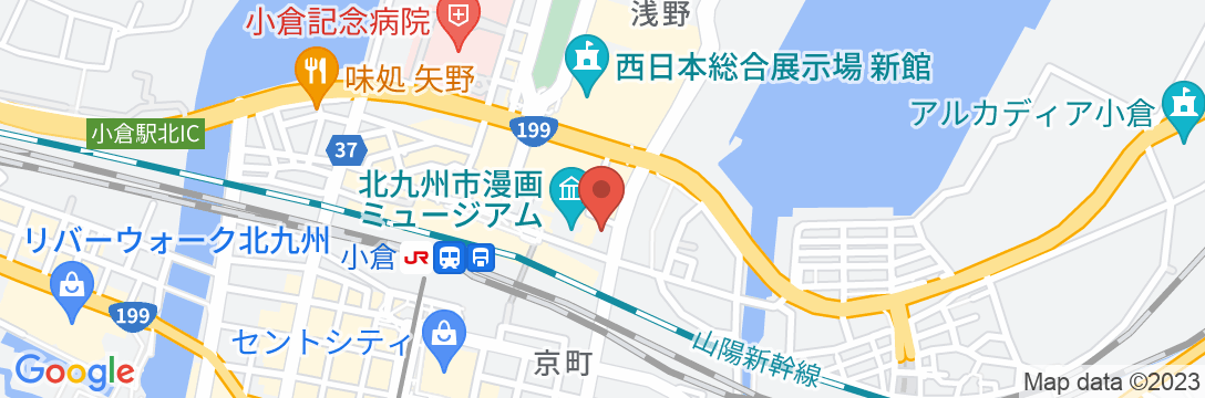 アパホテル〈小倉駅前〉の地図