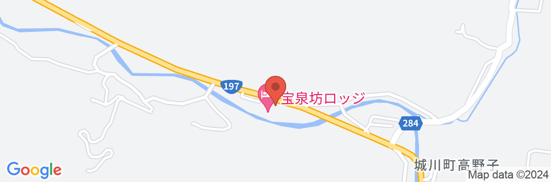 宝泉坊ロッジの地図
