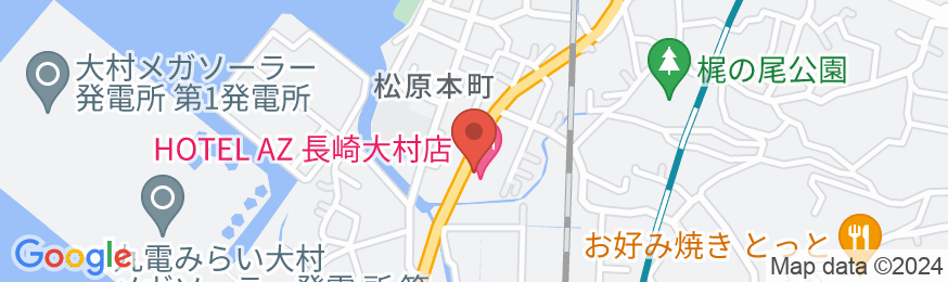 HOTEL AZ 長崎大村店の地図