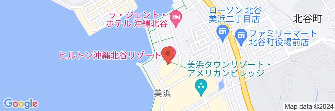 ヒルトン沖縄北谷リゾートの地図