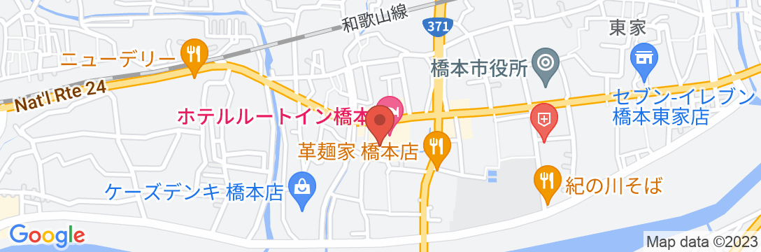 ホテル ルートイン橋本の地図