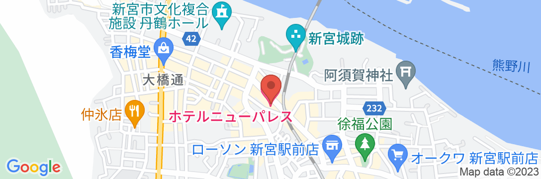 ホテルニューパレス <和歌山県>の地図
