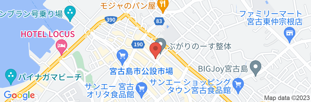 ホテルニュー丸勝 <宮古島>の地図