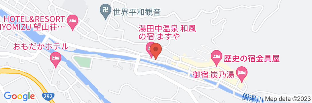 湯田中温泉 山崎屋旅館<長野県下高井郡>の地図