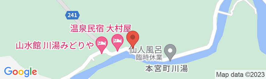 川湯温泉 温泉民宿 大村屋の地図