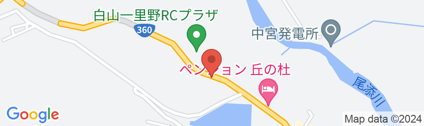一里野温泉 山びこ荘の地図