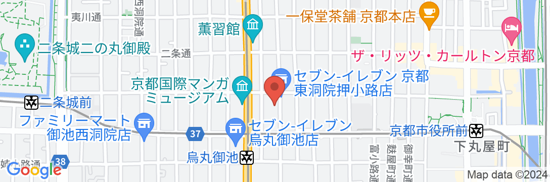 ハートンホテル京都の地図