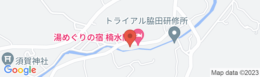 脇田温泉 楠水閣の地図