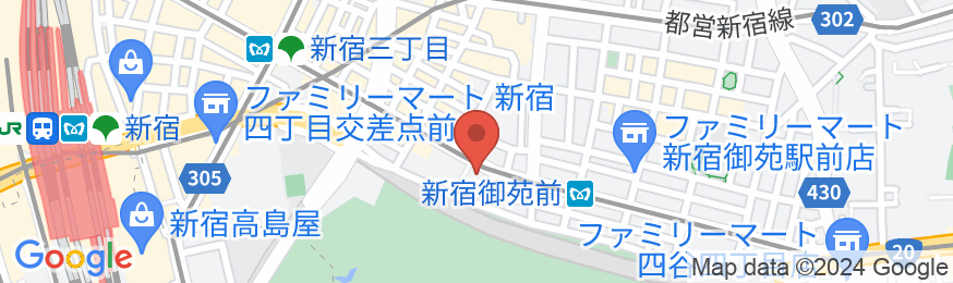 アパホテル〈新宿御苑前〉(全室禁煙)の地図