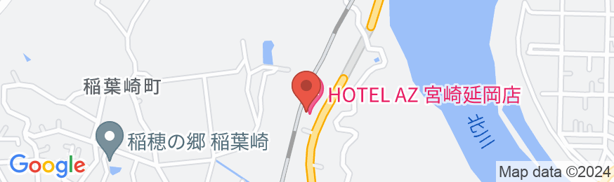 HOTEL AZ 宮崎延岡店の地図