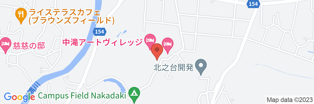 Nakadaki Art Villageの地図