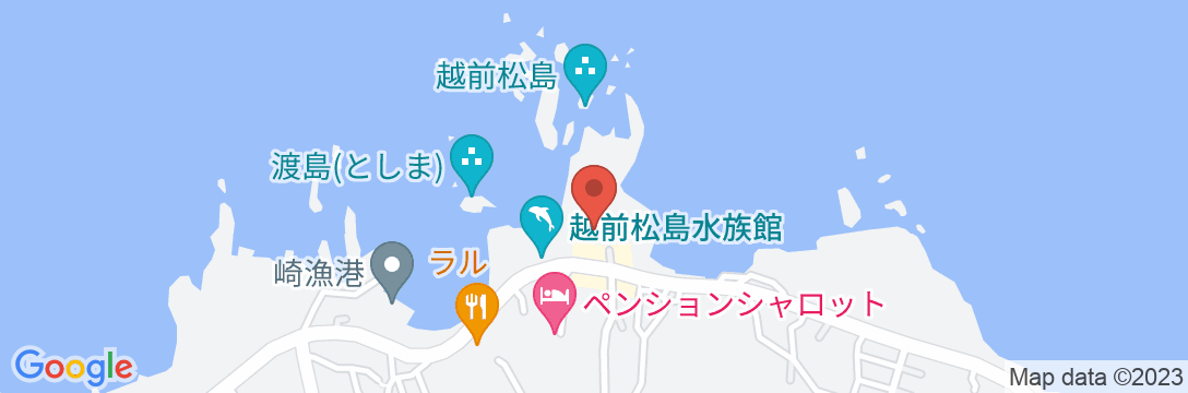 荒磯料理 民宿 冨士の地図