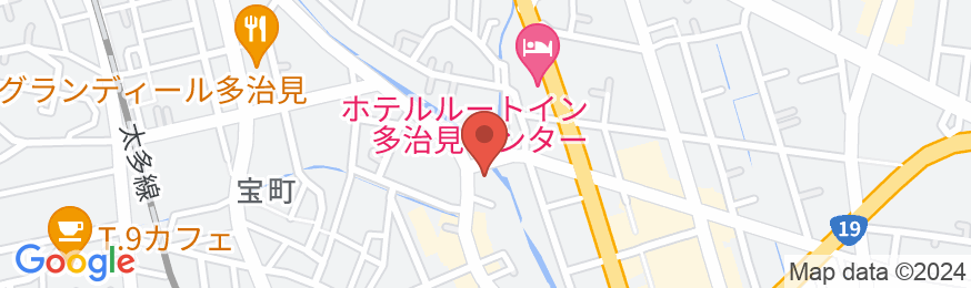 ホテル多治見ヒルズ リバーサイド店(BBHホテルグループ)の地図