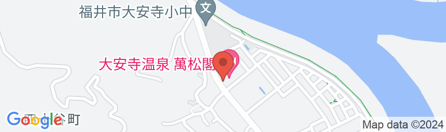 大安寺温泉 萬松閣の地図