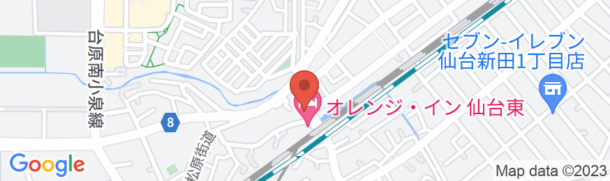 オレンジ・イン仙台東の地図