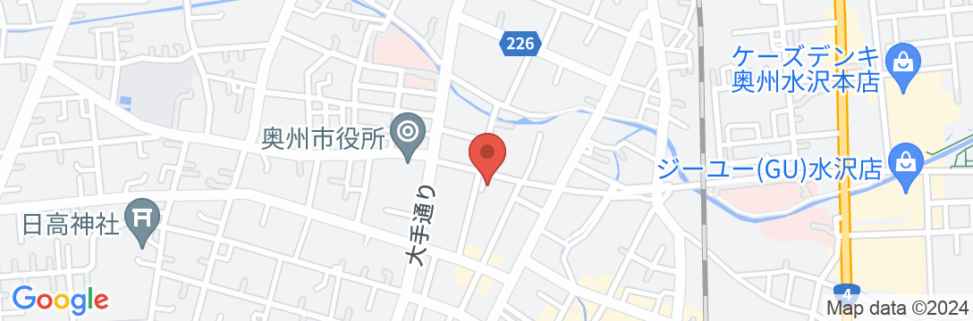 水沢 翠明荘<岩手県>の地図