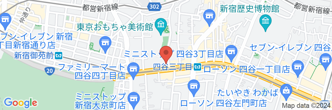 ホテルウィングインターナショナルプレミアム東京四谷の地図