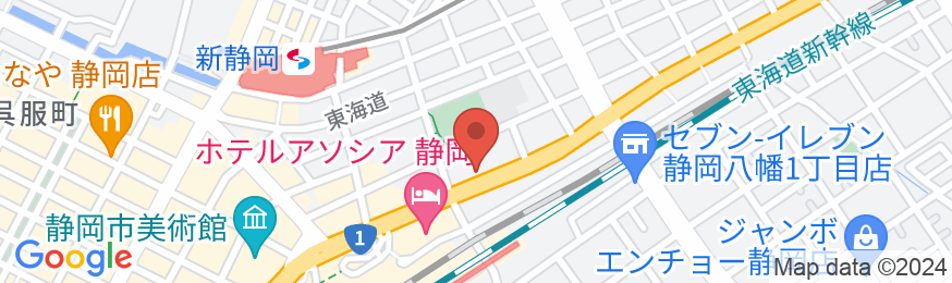 くれたけインプレミアム静岡駅前の地図