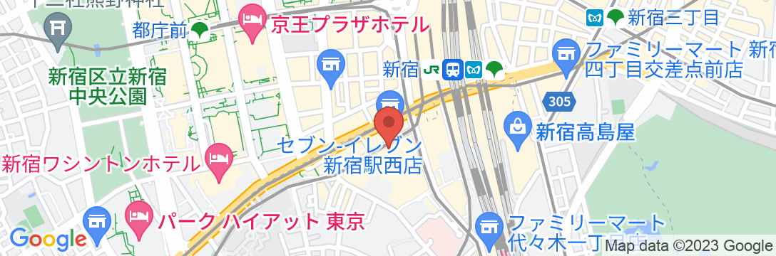 JR九州ホテルブラッサム新宿の地図