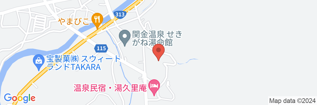 関金温泉 湯楽里の地図