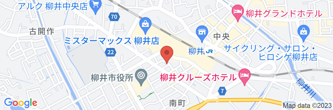 柳井ステ-ションホテルの地図