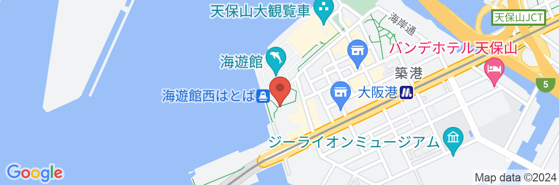 ホテルシーガルてんぽーざん大阪の地図