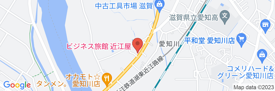 ビジネス旅館近江屋の地図