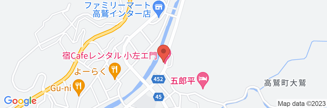 宿Cafeレンタル 小左ェ門の地図
