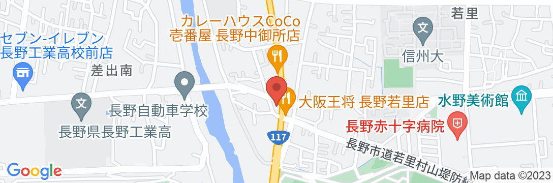 犀川温泉旅館の地図