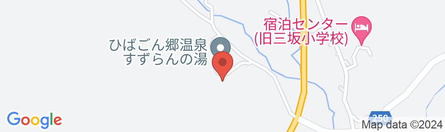 ひば・道後山高原荘の地図