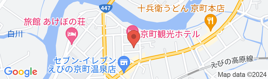 京町温泉 京町観光ホテルの地図