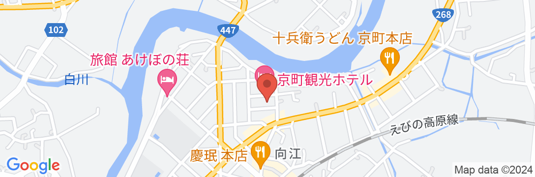 京町温泉 京町観光ホテルの地図