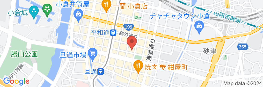 福岡ゲストハウスリトルアジア小倉の地図