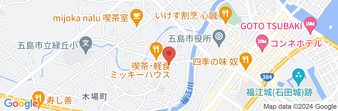 五島ゲストハウス雨通宿 <五島・福江島>の地図