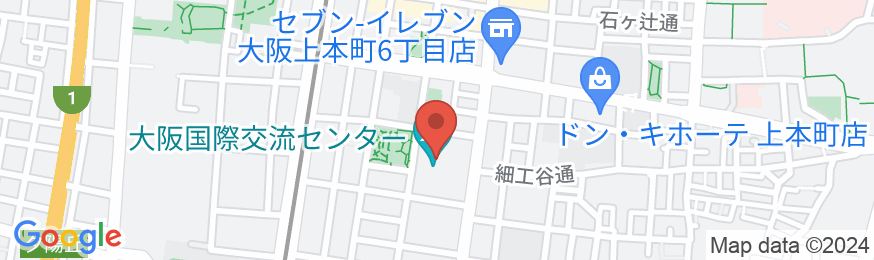 大阪国際交流センターホテル上本町の地図