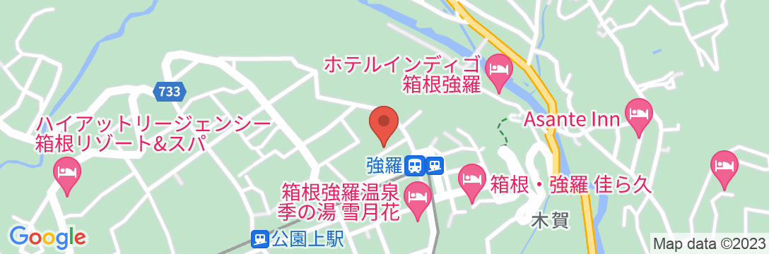 温泉付ゲストハウス HAKONE TENTの地図
