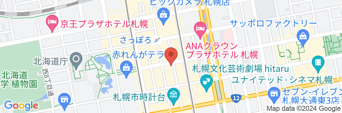 アパホテル〈TKP札幌駅前〉の地図