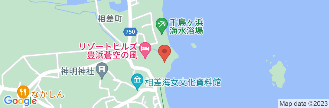 民宿旅館 山川の地図