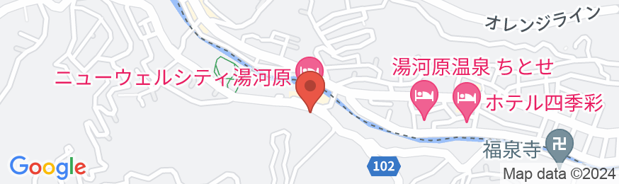湯河原温泉 川堰苑いすゞホテル(いすず)の地図