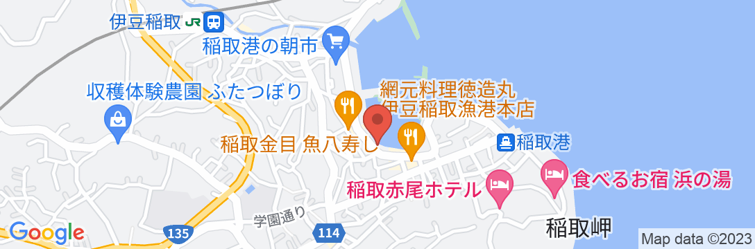 稲取温泉 民宿 宝栄丸の地図