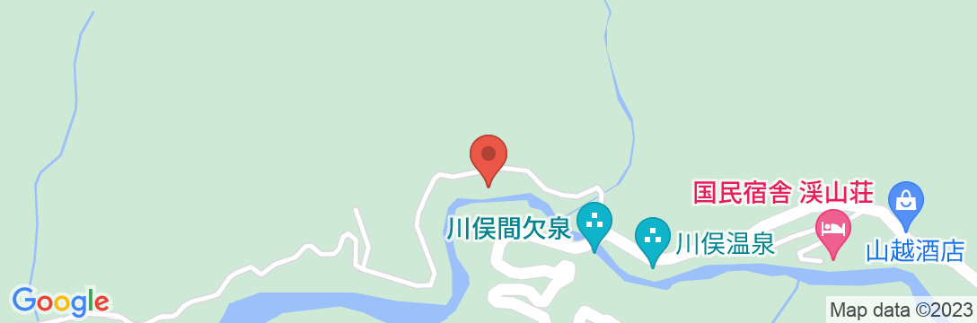 川俣一柳閣の地図