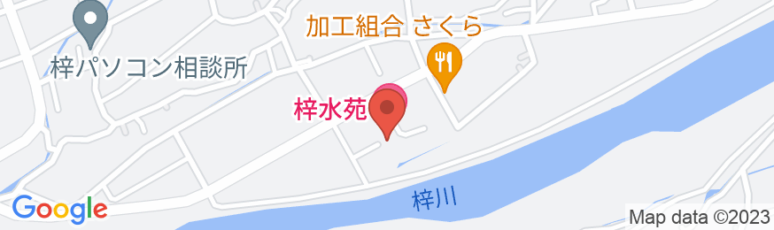 信州松本 梓水苑の地図