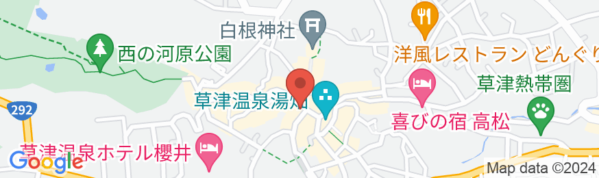 草津温泉 益成屋旅館の地図