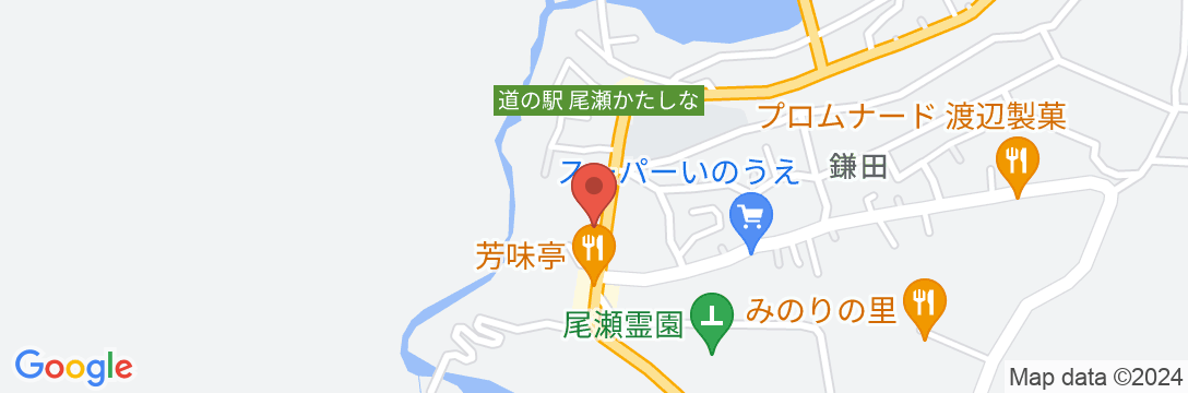 尾瀬かまた宿温泉 水芭蕉乃湯 梅田屋旅館の地図