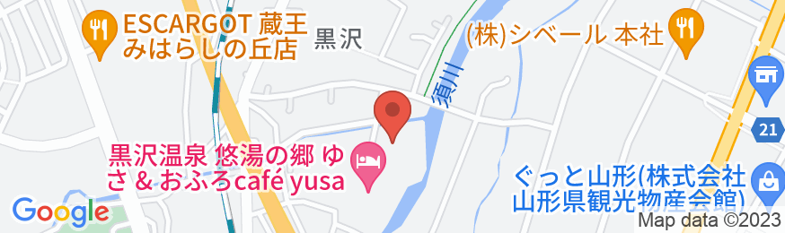 黒沢温泉 喜三郎の地図