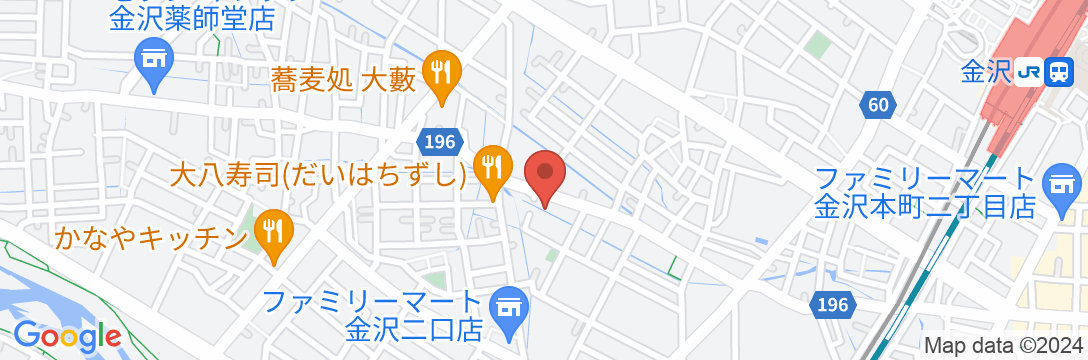 金沢 彩の庭ホテルの地図