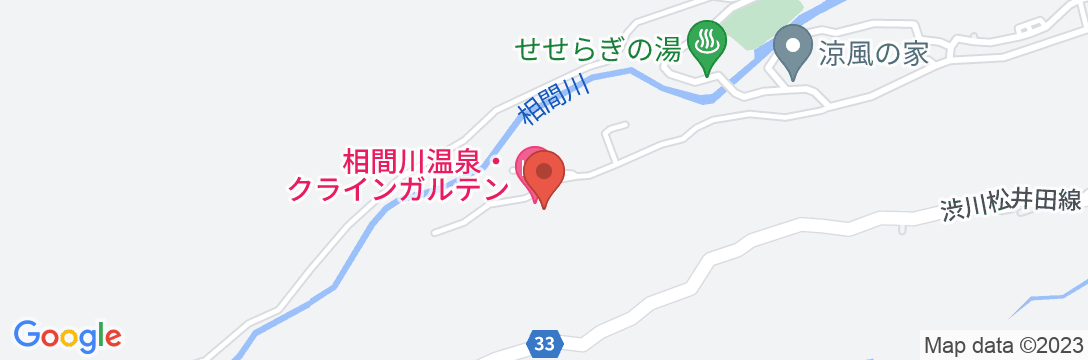 相間川温泉 ふれあい館の地図