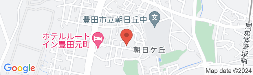 ホテルルートイン豊田元町の地図